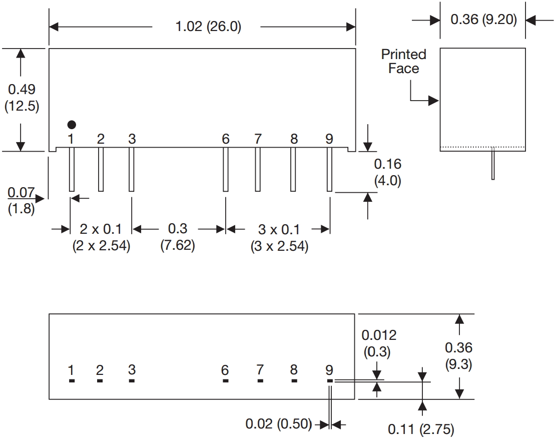 ממיר מתח SIP DC XP POWER IT2415SA